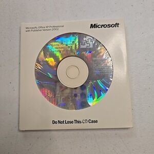 2002 Microsoft Office XP Pro Professional Suite 3‎ CD Disc Set Word Publisher...